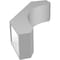 Ekena Millwork 5 1/2-in. W x 16-in. D x 24-in. H Legacy Architectural Grade PVC Knee Brace BRCP055X16X24LEC - alternate 2